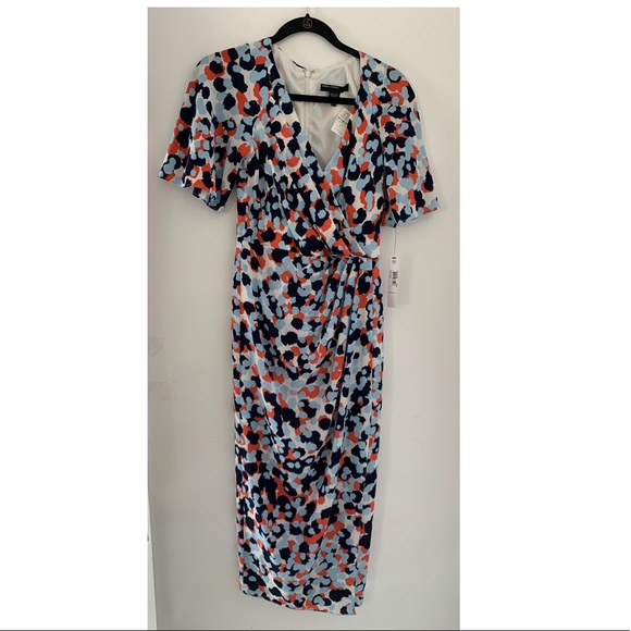 Maggy London Laurel Multi-Colored Midi Dress - Picture 3 of 4